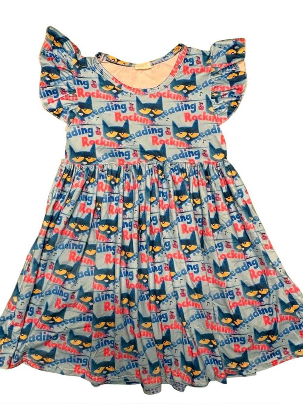 Girls Pete The Cat Twirl Dress 5/6T